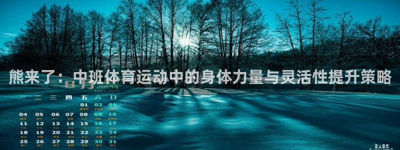 熊来了：中班体育运动中的身体力量与灵活性提升策略